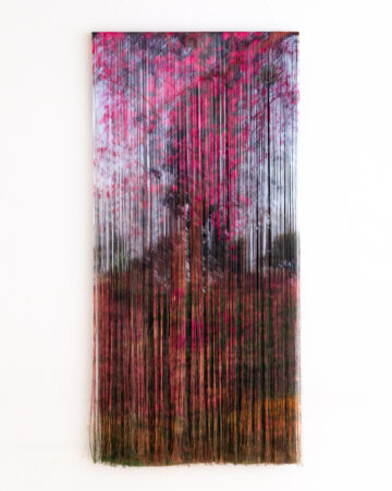 1. Ruth Gilmour, Another night falls, silk, 108x50x2.5cm